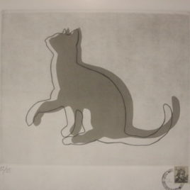 “cat with high paw”
